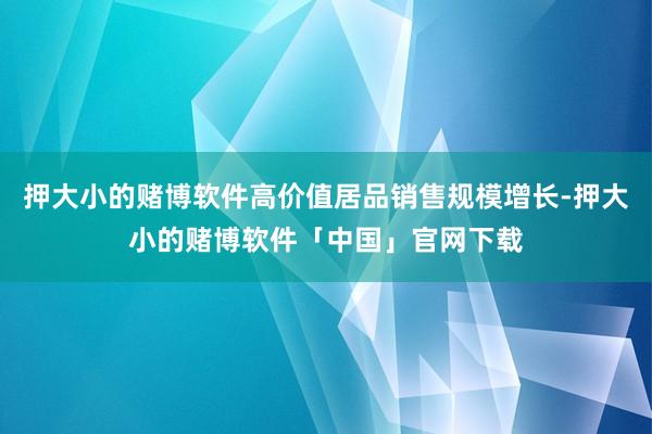 押大小的赌博软件高价值居品销售规模增长-押大小的赌博软件「中国」官网下载
