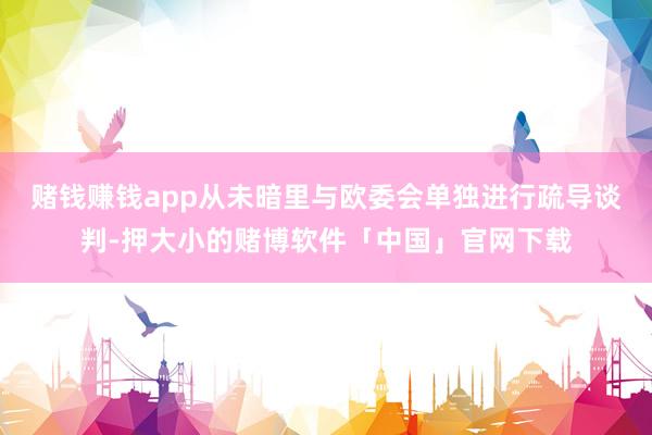 赌钱赚钱app从未暗里与欧委会单独进行疏导谈判-押大小的赌博软件「中国」官网下载