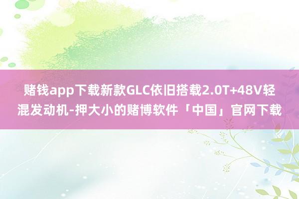 赌钱app下载新款GLC依旧搭载2.0T+48V轻混发动机-押大小的赌博软件「中国」官网下载