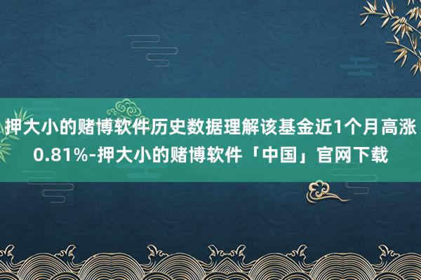 押大小的赌博软件历史数据理解该基金近1个月高涨0.81%-押大小的赌博软件「中国」官网下载