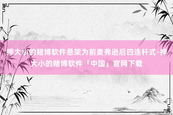押大小的赌博软件悬架为前麦弗逊后四连杆式-押大小的赌博软件「中国」官网下载