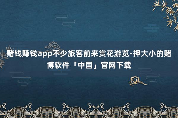 赌钱赚钱app不少旅客前来赏花游览-押大小的赌博软件「中国」官网下载