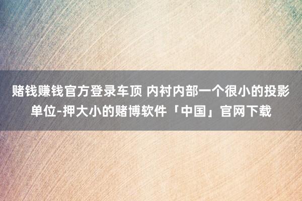 赌钱赚钱官方登录车顶 内衬内部一个很小的投影单位-押大小的赌博软件「中国」官网下载