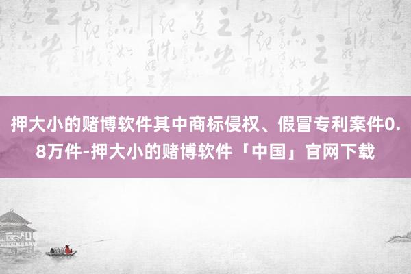 押大小的赌博软件其中商标侵权、假冒专利案件0.8万件-押大小的赌博软件「中国」官网下载