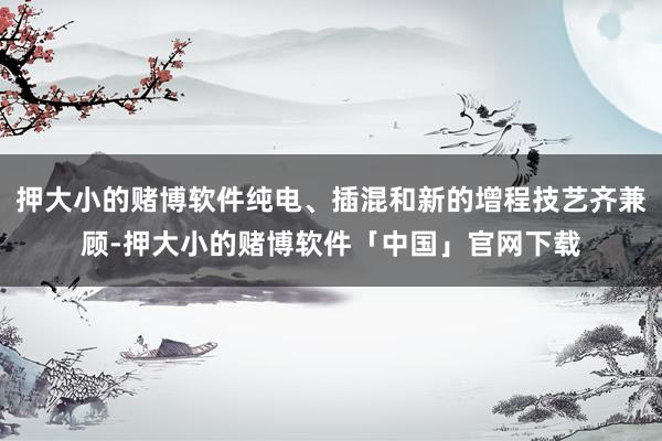 押大小的赌博软件纯电、插混和新的增程技艺齐兼顾-押大小的赌博软件「中国」官网下载