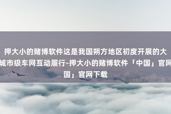 押大小的赌博软件这是我国朔方地区初度开展的大限制城市级车网互动履行-押大小的赌博软件「中国」官网下载