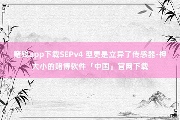 赌钱app下载SEPv4 型更是立异了传感器-押大小的赌博软件「中国」官网下载