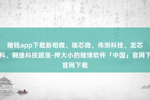 赌钱app下载新相微、瑞芯微、伟测科技、龙芯中科、翱捷科技跟涨-押大小的赌博软件「中国」官网下载