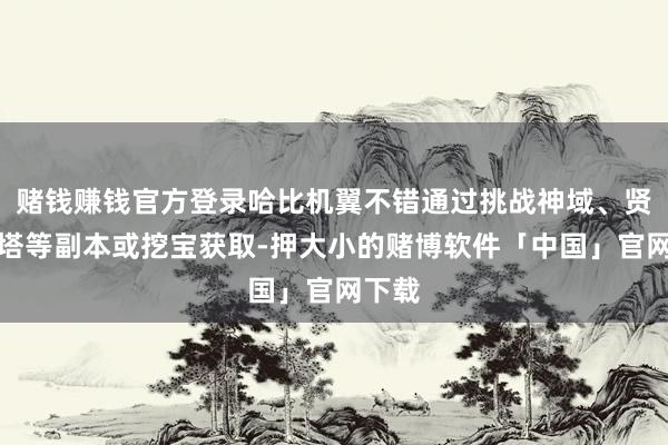 赌钱赚钱官方登录哈比机翼不错通过挑战神域、贤者之塔等副本或挖宝获取-押大小的赌博软件「中国」官网下载