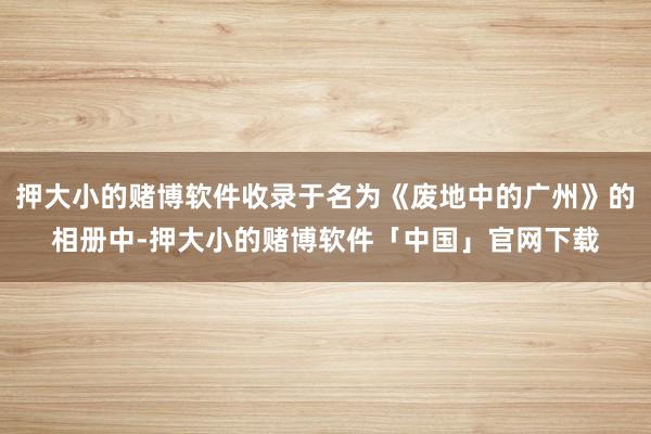 押大小的赌博软件收录于名为《废地中的广州》的相册中-押大小的赌博软件「中国」官网下载