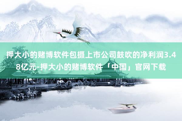 押大小的赌博软件包摄上市公司鼓吹的净利润3.48亿元-押大小的赌博软件「中国」官网下载