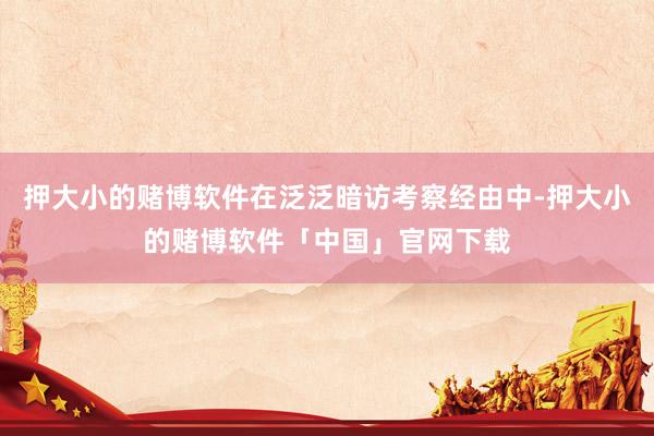 押大小的赌博软件在泛泛暗访考察经由中-押大小的赌博软件「中国」官网下载