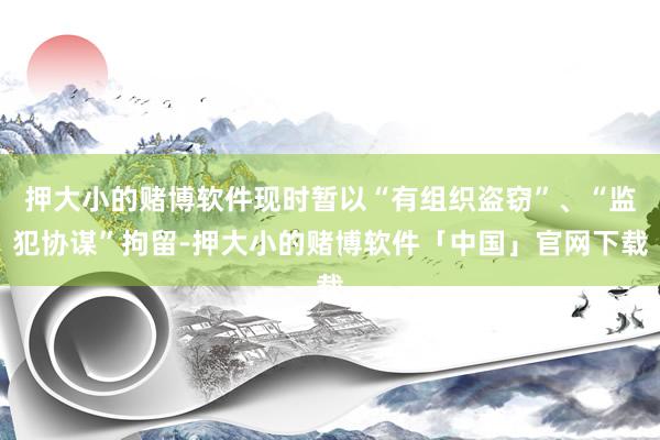 押大小的赌博软件现时暂以“有组织盗窃”、“监犯协谋”拘留-押大小的赌博软件「中国」官网下载