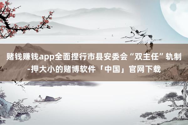 赌钱赚钱app全面捏行市县安委会“双主任”轨制-押大小的赌博软件「中国」官网下载